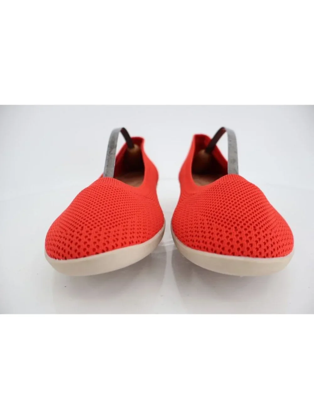 Earth Origins Ferris Knit Ballet Flats Red Size 10 Slip On Comfort Shoes